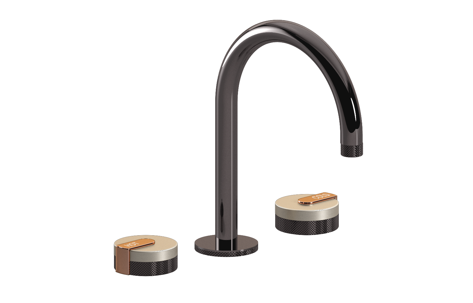 E-11512-R1BNi-L1RG-OX Смеситель для умывальника на 3 отвертия GRAFF MOD+