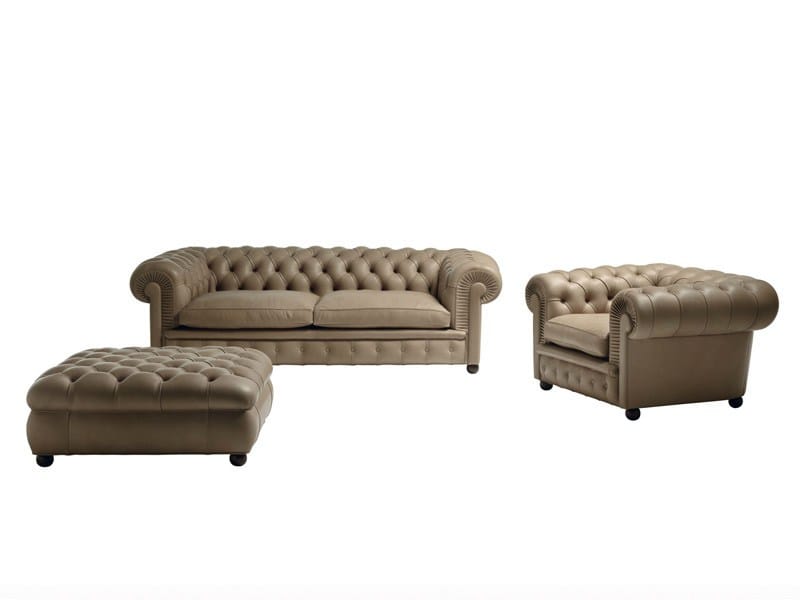 Капитонный диван Poltrona Frau коллекция - диваны и кресла ARCH-00023282 - Вид №1