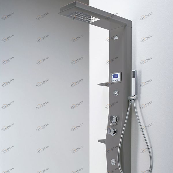 Душевая колонна Etoile Grey 160 см c хромотерапией и изливом 4ETA8N0G Gruppo Geromin