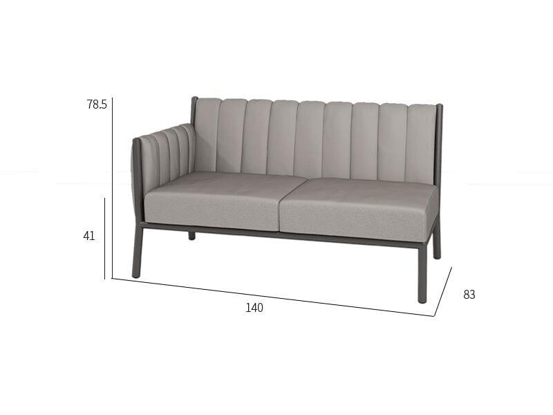 2-местный тканевый садовый диван VINEKO Morris ARCH-00040317 - Вид №2