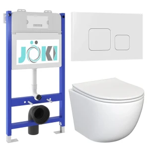 91920507 Комплект инсталляция с унитазом Joki JKS105033021WM цвет белый STLM-1412171