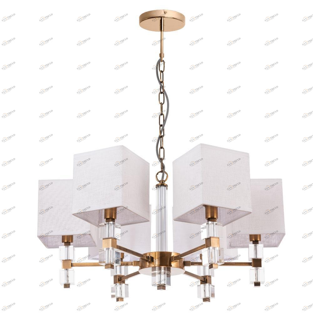 Подвесная люстра Arte Lamp North A5896LM-6PB ARTE LAMP ДИЗАЙНЕРСКИЕ, NORTH 328820 Белый;хром 