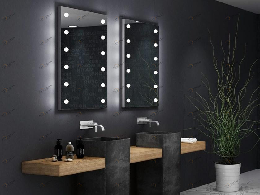 UNICA by Cantoni Прямоугольное зеркало со встроенной подсветкой для ванной Mde sun-id-1495627