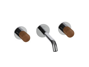 Настенный смеситель для раковины с 3 отверстиями