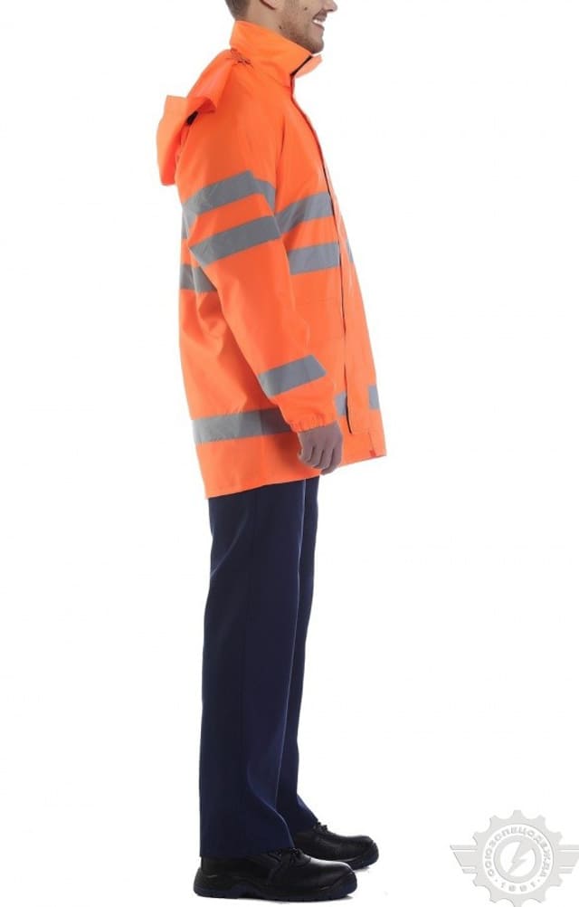 5029706 Куртка-ветровка с СОП оранжевая  Распродажа спецодежды  размер 60-62/170-176 Спецодежда  - Вид №2