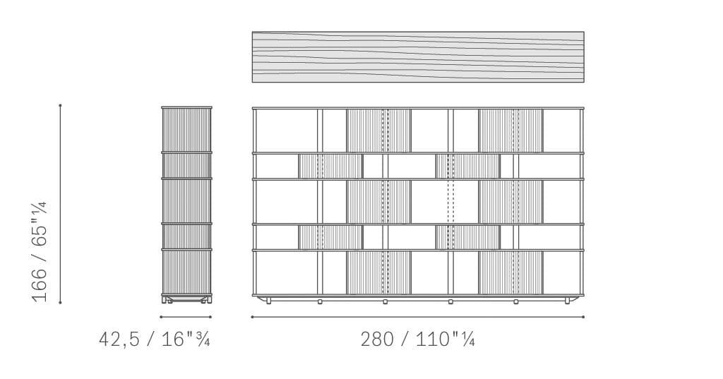 Книжный шкаф из дуба Poltrona Frau коллекция-мебель и аксессуары ARCH-00097975 - Вид №10