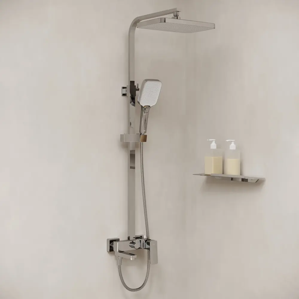 89398724 Душевая система Iddis Brent BRESB3Fi06 со смесителем 1 режим цвет хром STLM-1576819