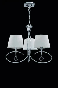 Подвесная люстра Mantra Mara Chrome - White 1640 MANTRA ДИЗАЙНЕРСКИЕ, MARA CHROME - WHITE 055971 Белый