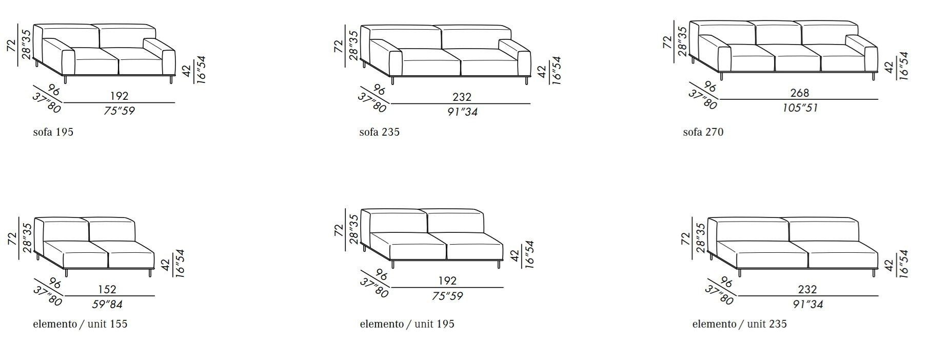4-местный кожаный диван Meridiani Timothy ARCH-00151694 - Вид №2