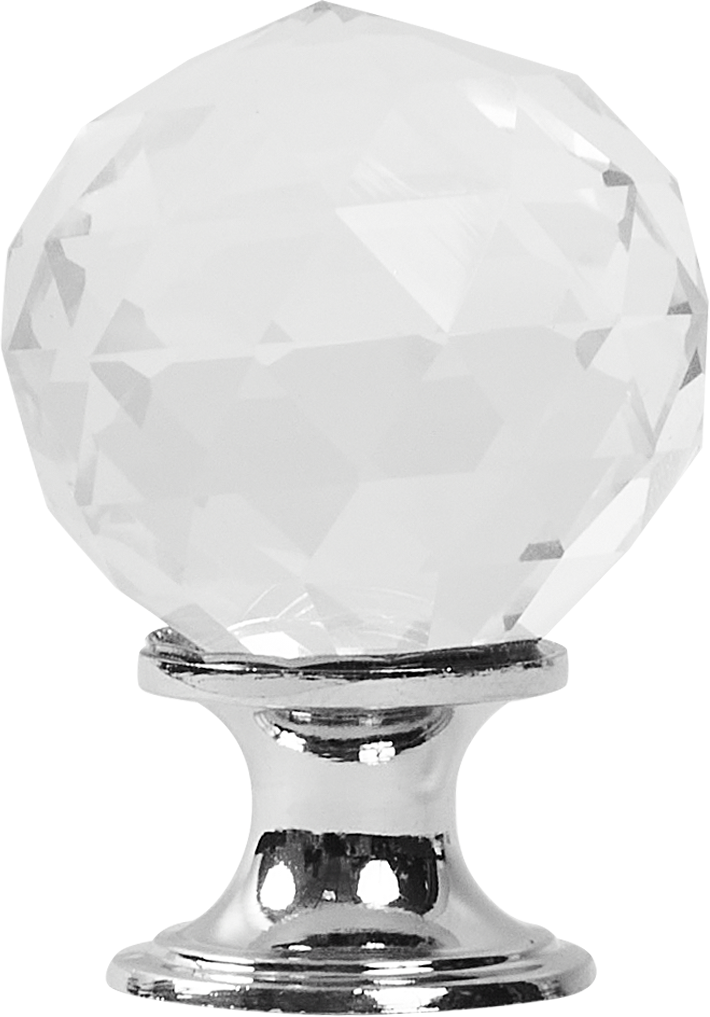 84653168 Ручка-кноб Wilson 30x30 мм, цвет прозрачный хром STLM-0053200 INSPIRE  - Вид №1