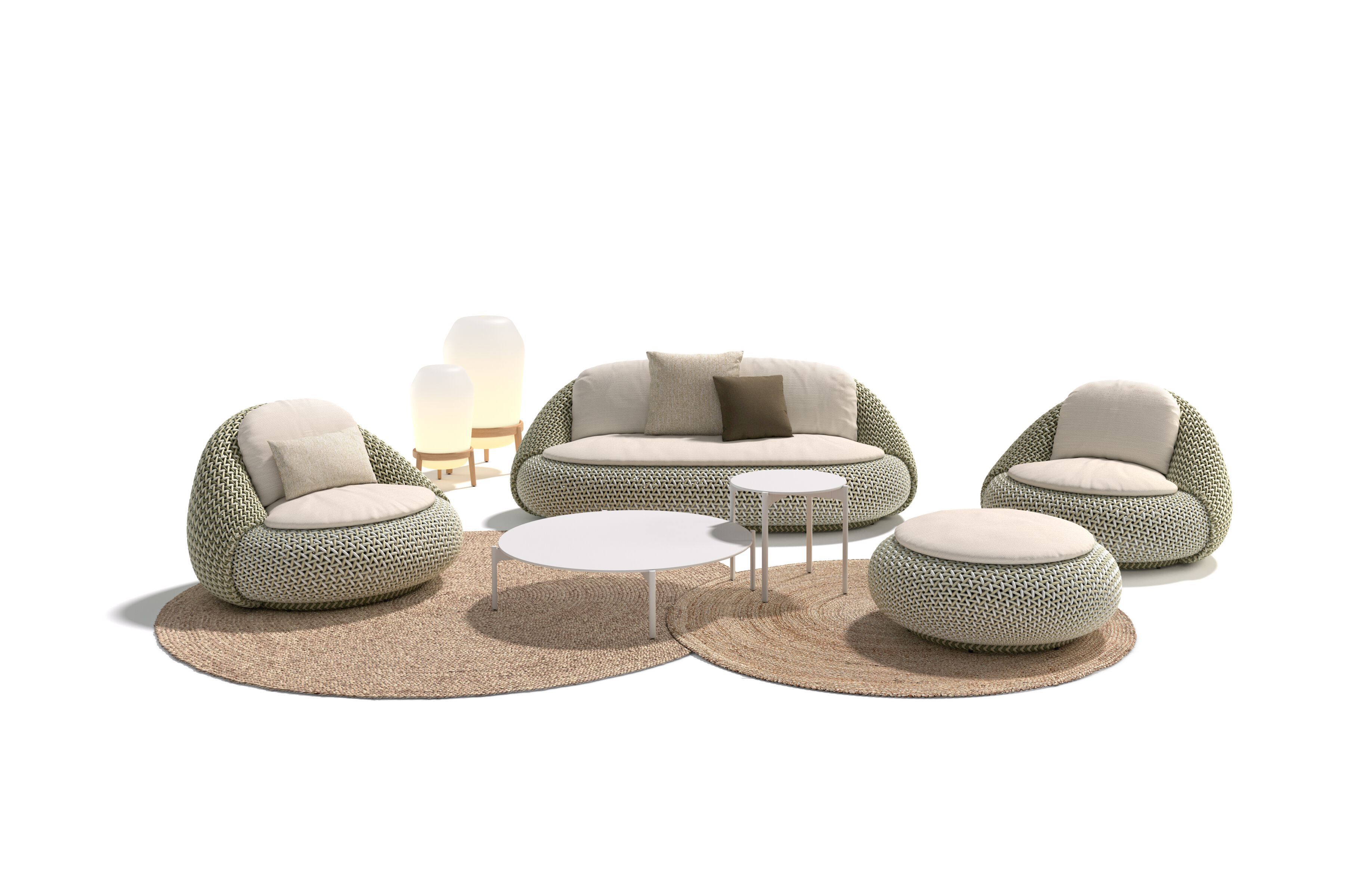 Синтетическое волокно круглый сад подножка DEDON ATOLO ARCH-00137751 - Вид №2