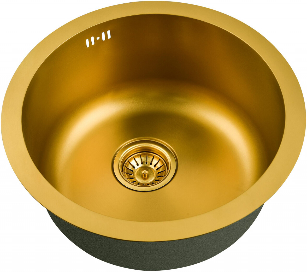 Мойка кухонная ZorG Inox R SZR-500-BRONZE из нержавеющей стали, бронза