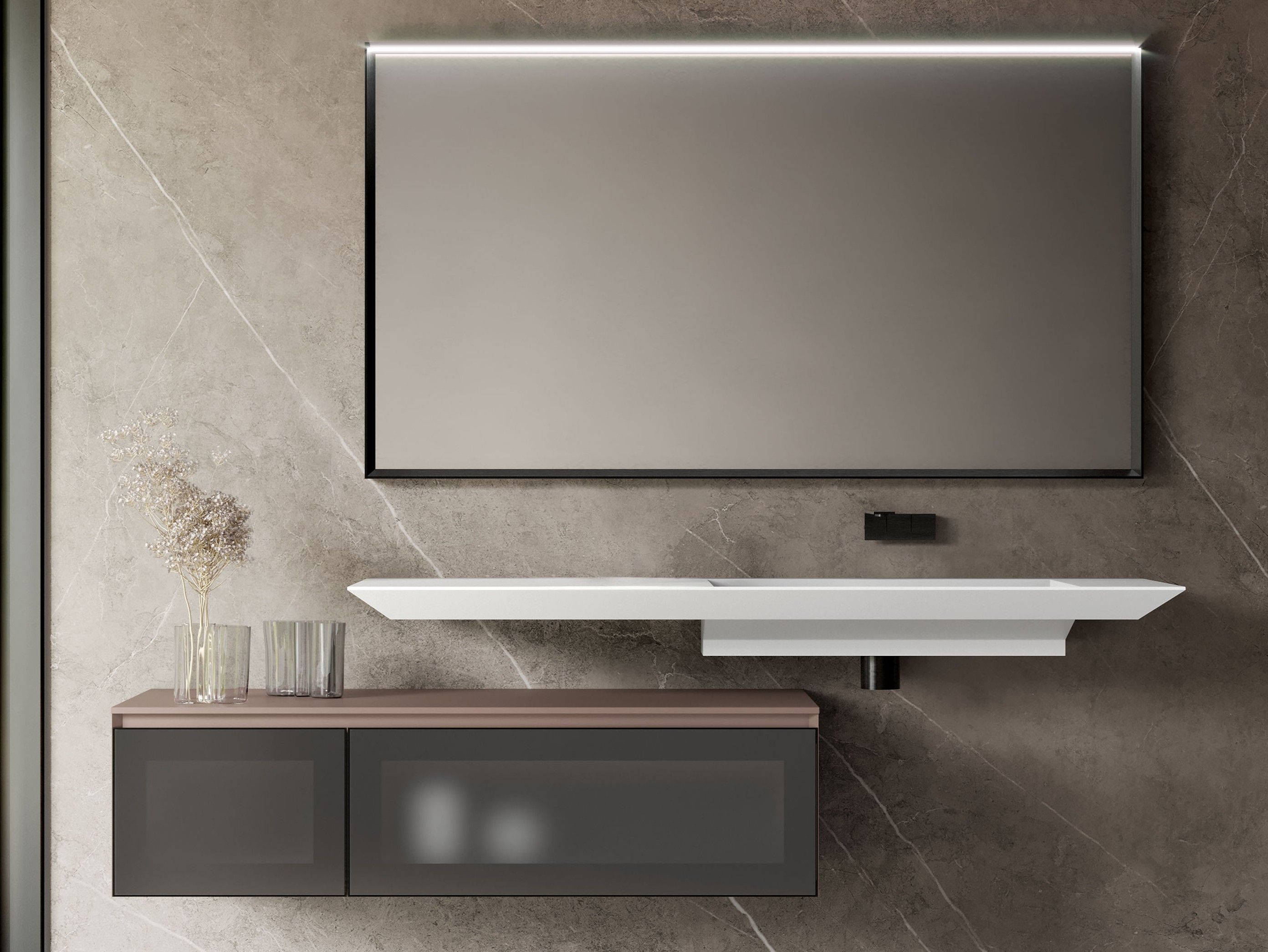 Столешница / умывальник Ideagroup Cubik ARCH-00148340