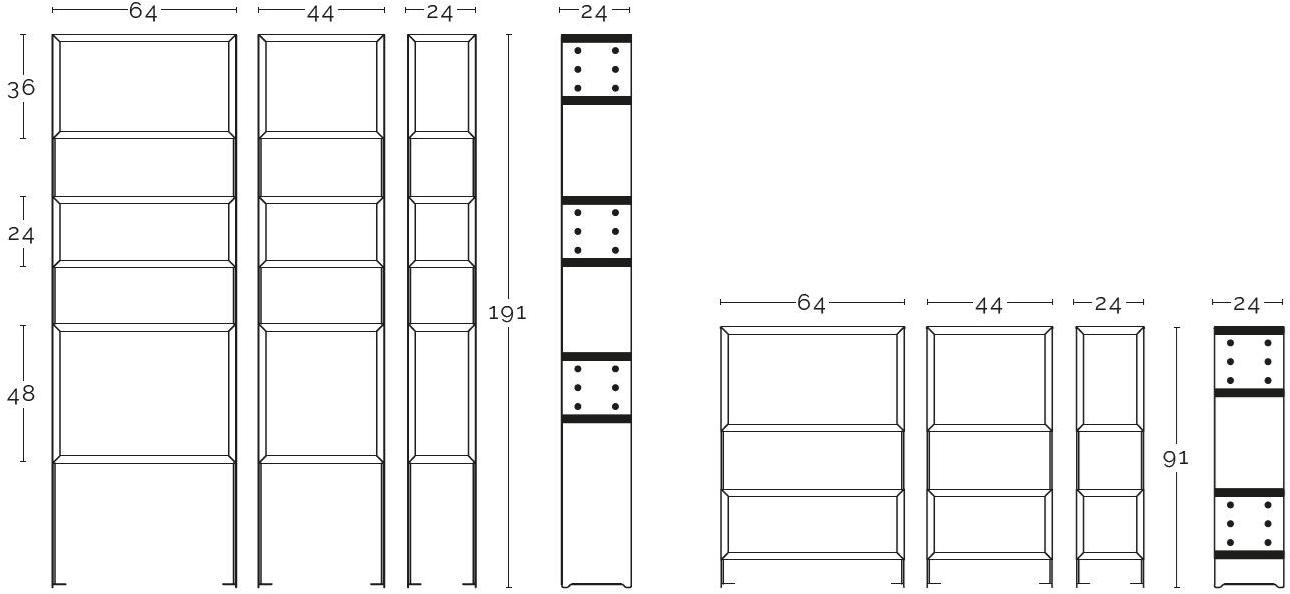 ZAVA Модульный открытый книжный шкаф sun-id-1407643 - Вид №8
