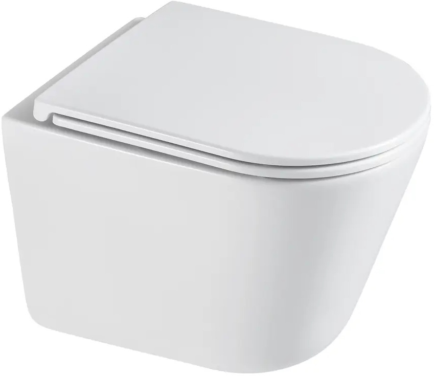 91631382 Унитаз подвесной Point PN41071 безободковый с сиденьем микролифт STLM-0999146