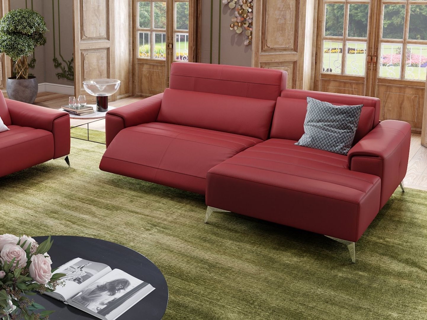 Кожаный угловой диван Sofanella Bella ARCH-00072729 - Вид №5