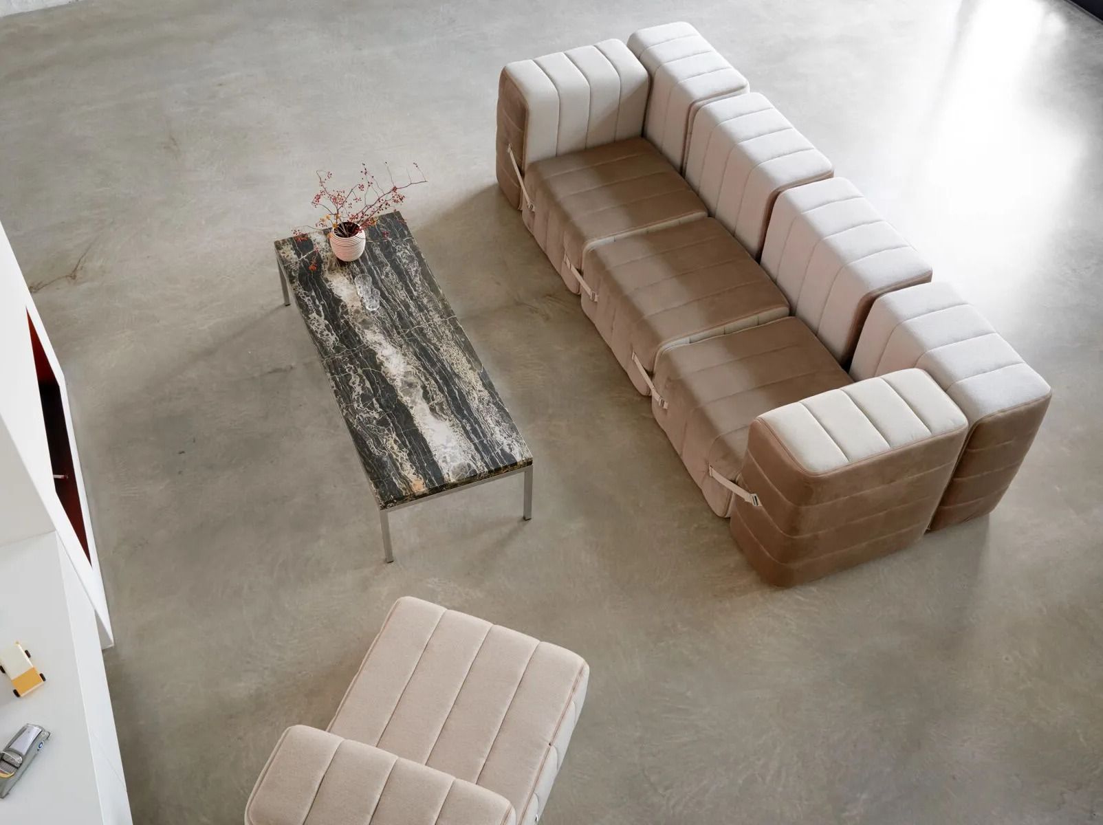 2-местный модульный тканевый диван AMBIVALENZ Curt ARCH-00047021 - Вид №1