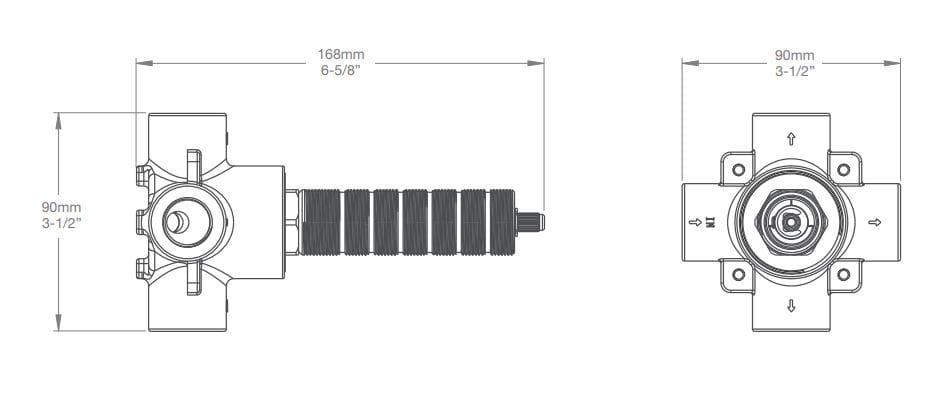 Встраиваемый корпус для смесителя BARIL RVA-9562-00 ARCH-00131674 - Вид №2