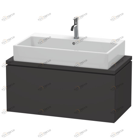 LC580308080 L-Cube Тумбочка для компактной консоли Graphit Super Matt Duravit