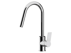 Однорычажный кухонный смеситель со съемным ручным душем