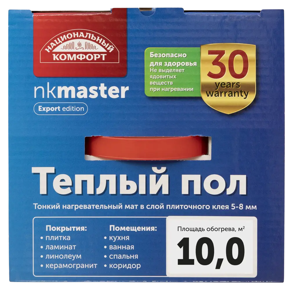 Нагревательный мат для теплого пола Теплолюкс Национальный Комфорт 10 м², 1500 Вт STLM-2002900 - Вид №3