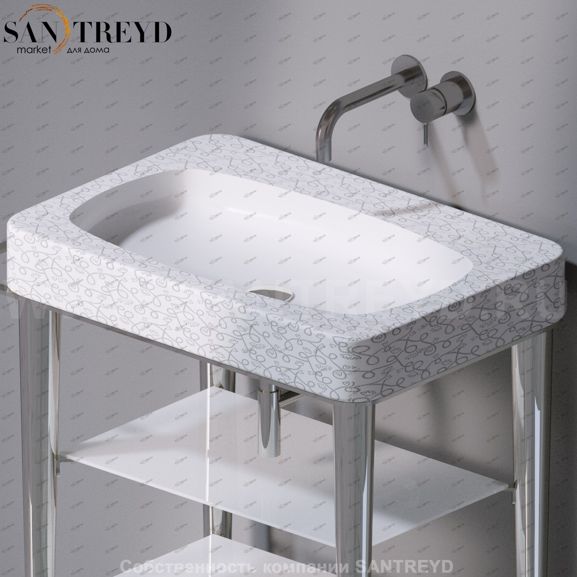 L131400 Накладная раковина на столешницу  прямоугольная A. e T. Italia FUSION AeT ITALIA