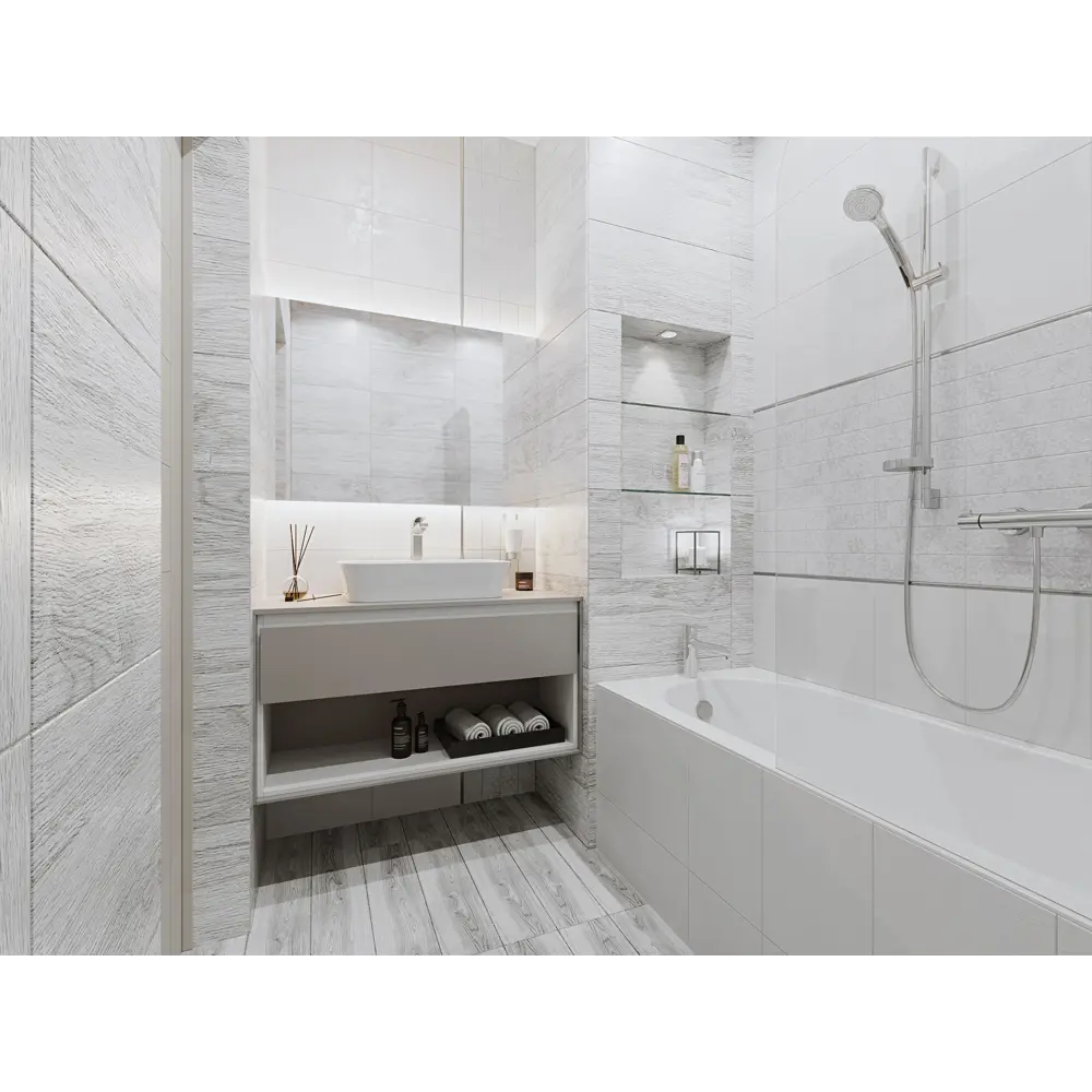 Плитка настенная Wood Fumo 30х60 см 1.62 м² цвет серый BELANI STLM-2148734 - Вид №3