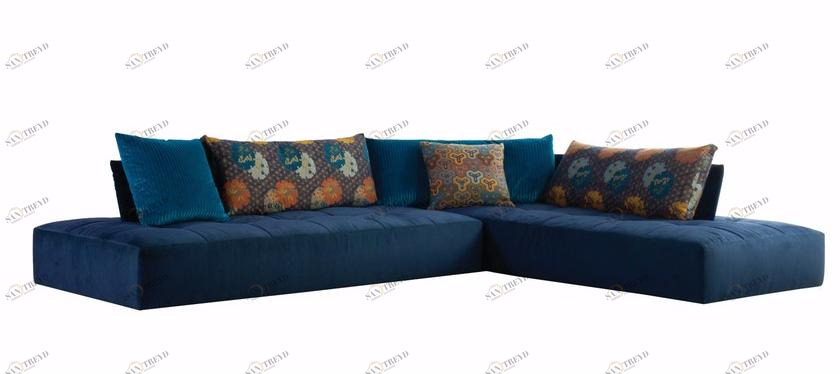 Roche Bobois Угловой диван в ткани sun-id-1462932