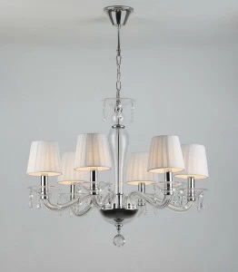 Подвесная люстра Rivoli Valzer 1006-206 RIVOLI ДИЗАЙНЕРСКИЕ, VALZER 336790 Белый;хром