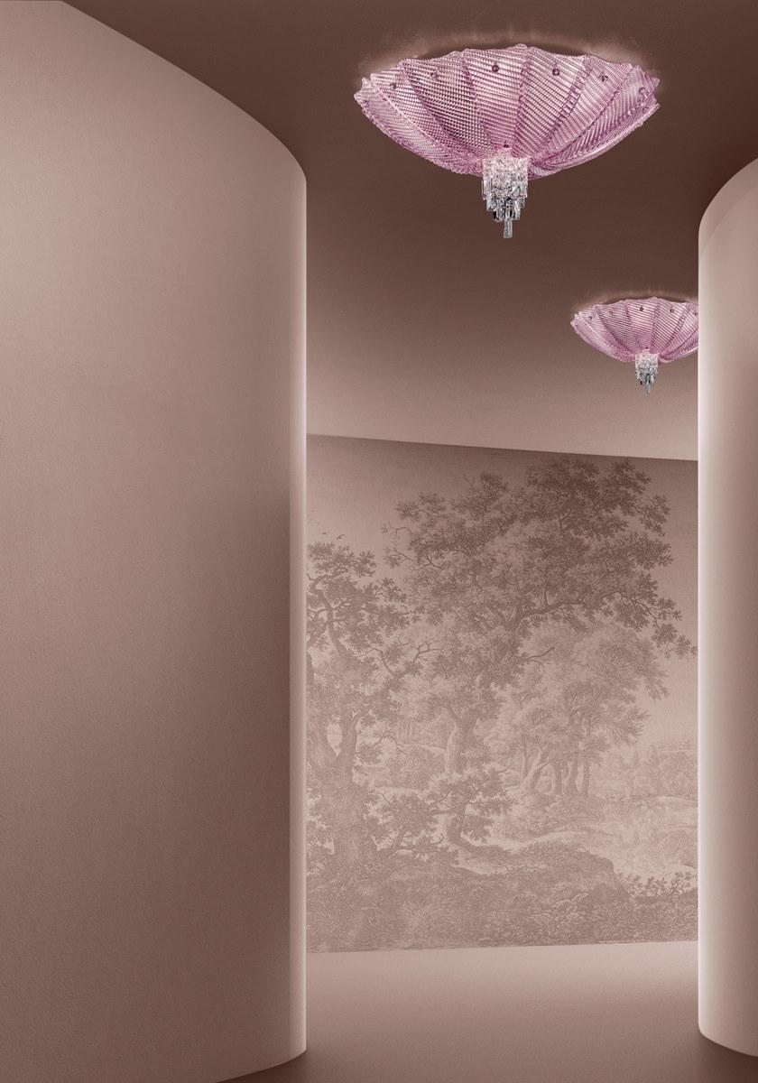 Sylcom Стеклянный потолочный светильник с кристаллами Manin 420 - Вид №3