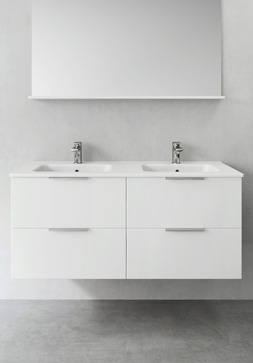 1390540 Шкаф Для Умывальника Форма Белый 1200D Hafa  Белый 