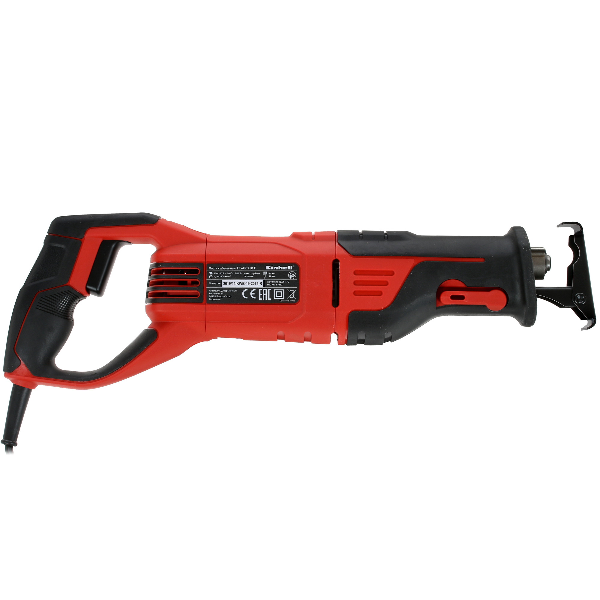 Сабельная пила Einhell TE-AP 750 E 5308596 STDN-0149126 - Вид №1