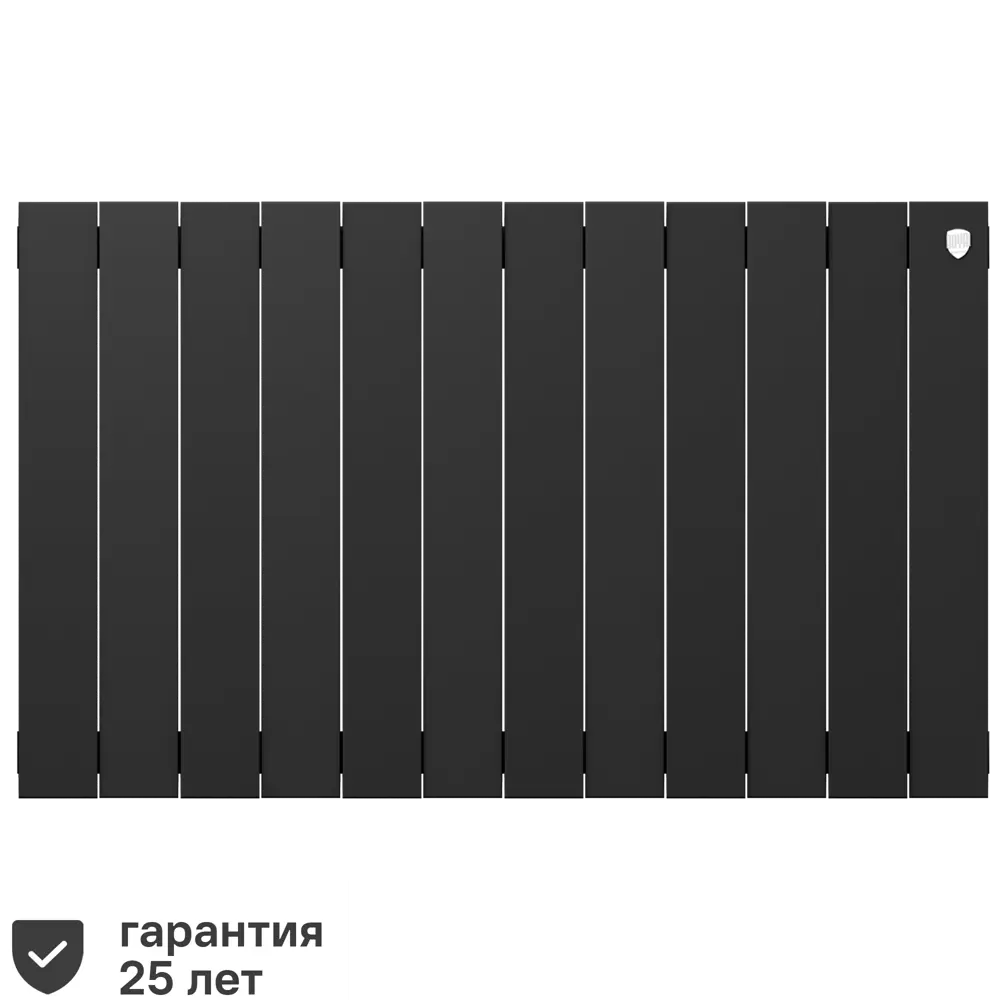 Радиатор секционный Royal Thermo Pianoforte 500/100 12 секций боковое подключение биметалл черный 81979205 STLM-2139678  - Вид №1