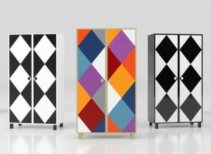 altreforme Разноцветный шкаф с дверцами Arlecchino