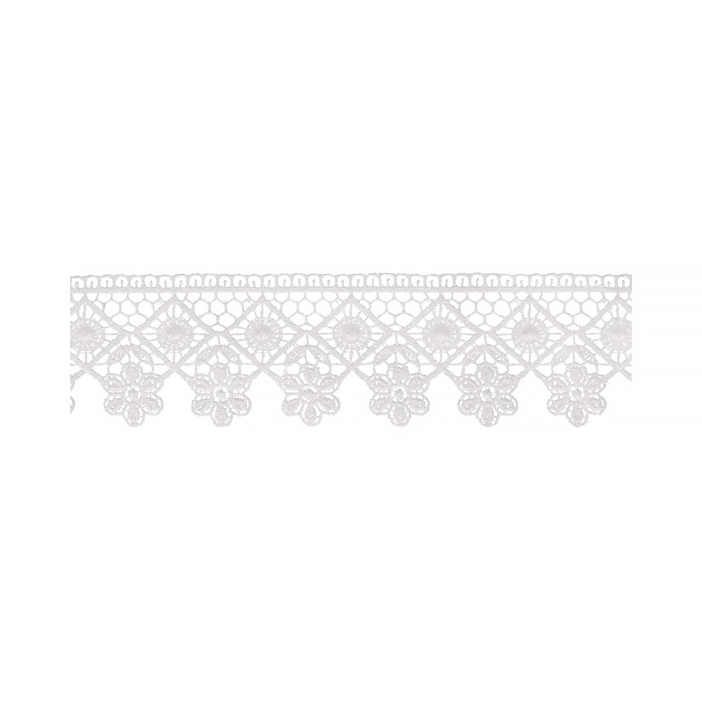 3123 Гипюр 45 мм в пакете Турция белый Gamma 