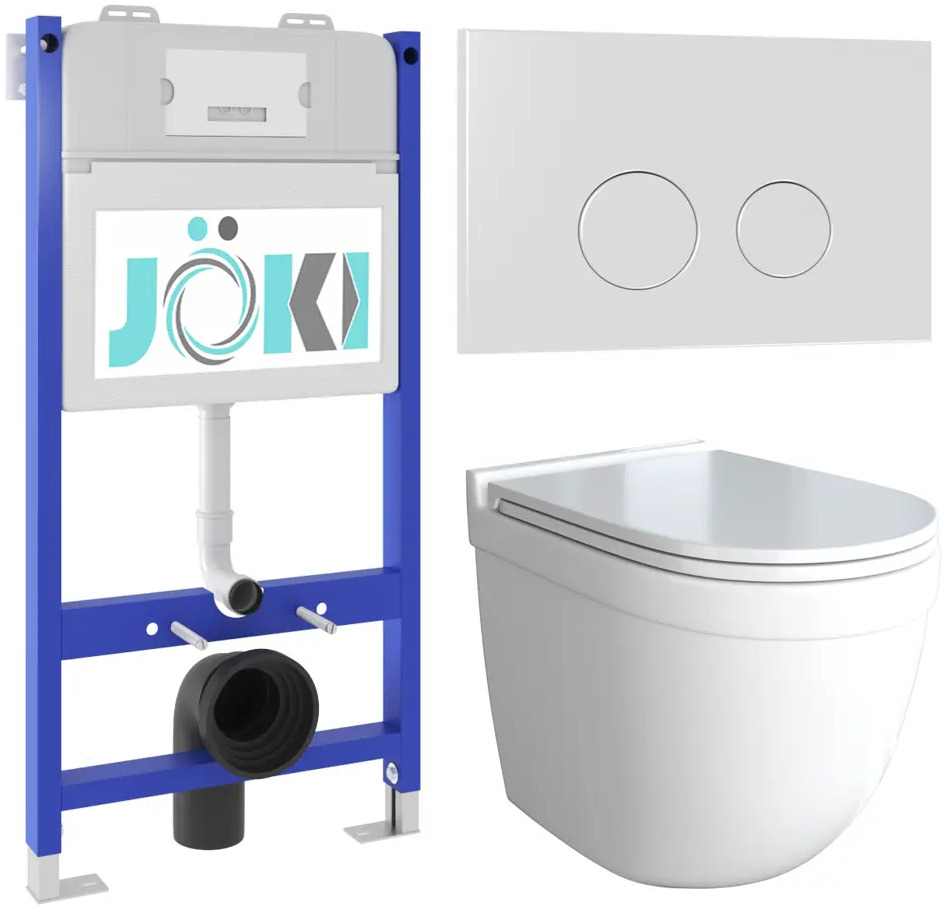 91736693 Комплект инсталляция с унитазом Joki JKS601033019WM цвет белый STLM-0999898