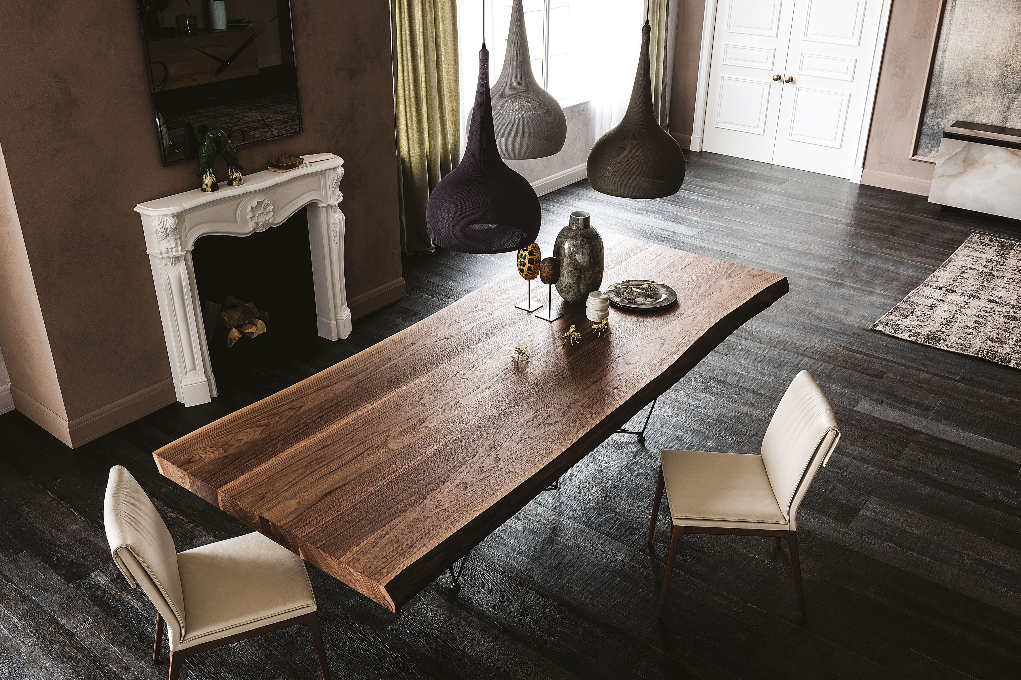 Прямоугольный стол из стали и дерева Cattelan italia GORDON DEEP WOOD ARCH-00031239 - Вид №3