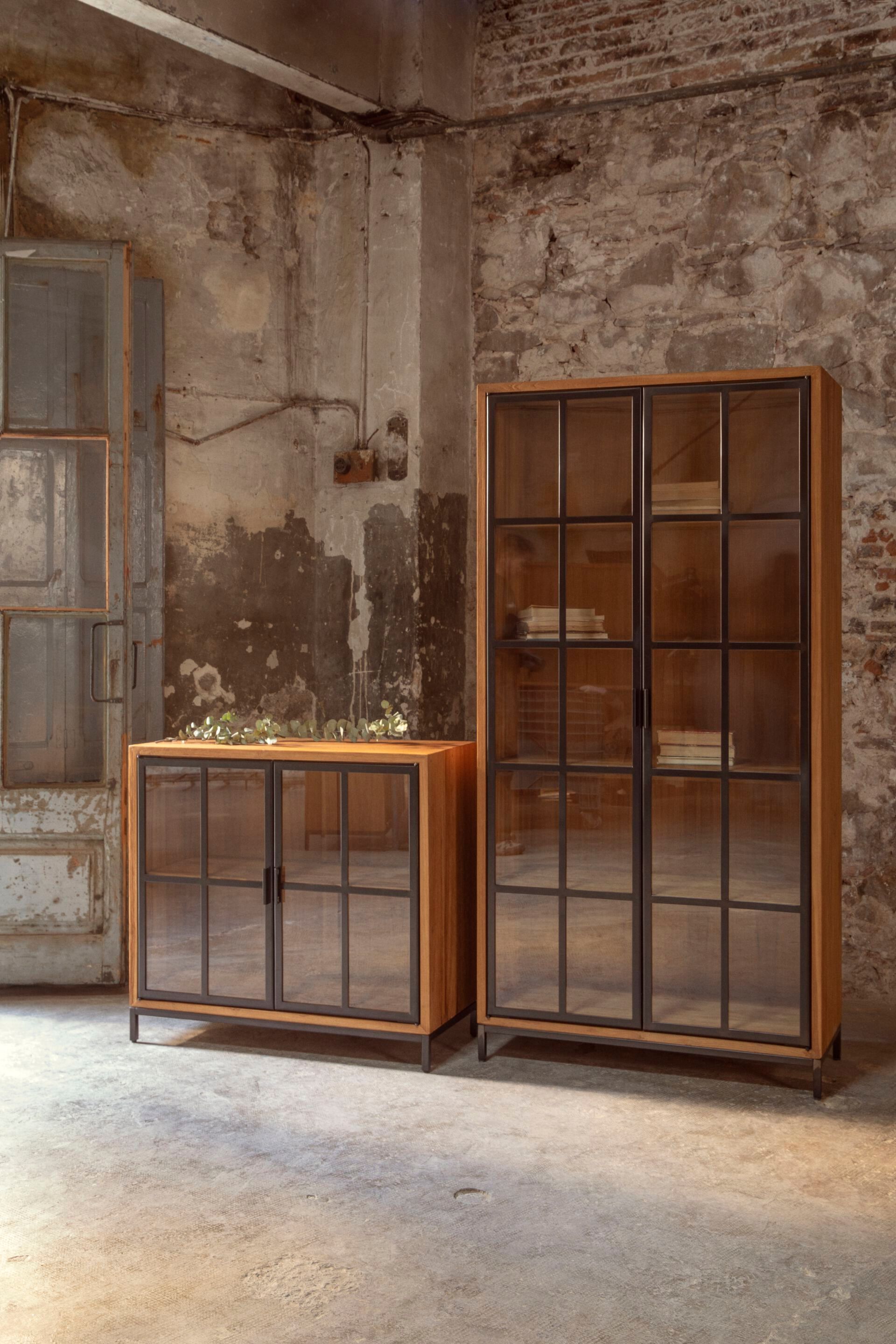 Шкаф из стали и дерева с распашными дверями Pilma Craft ARCH-00045321 - Вид №6