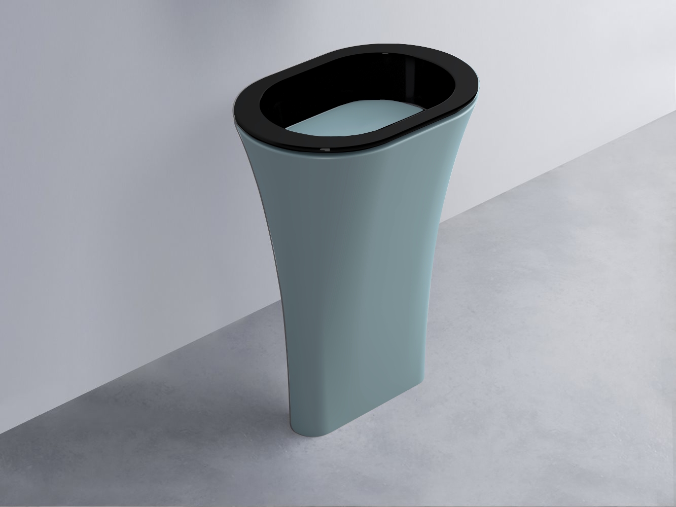 AMLA65-N+AMPILO-PL+AMCOLO-PL Раковина Amedeo Ovale отдельностоящая cielo Enjoy + Amedeo Ceramica Cielo