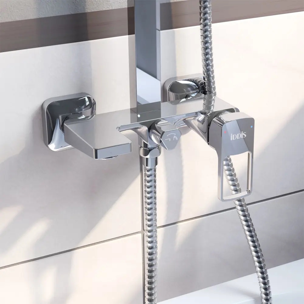 Душевая стойка Iddis Frame со смесителем 1 режим цвет хром STLM-2070763 - Вид №2