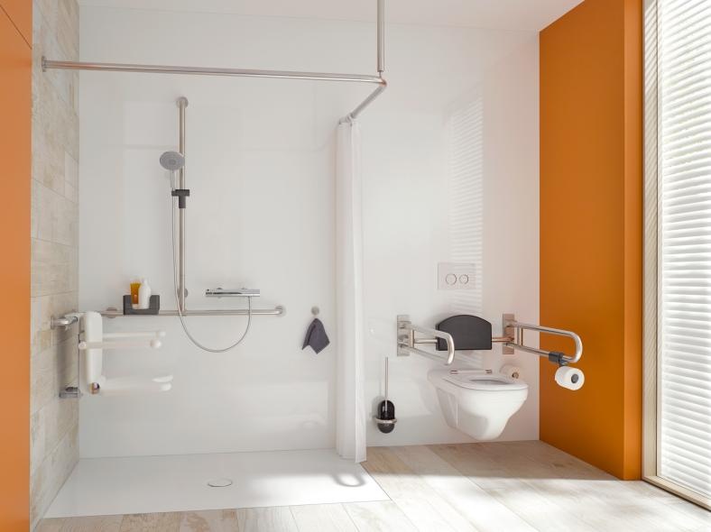 805.35.320 Поручень для душа с выдвижным держателем для душа HEWI Greifen  - Вид №2