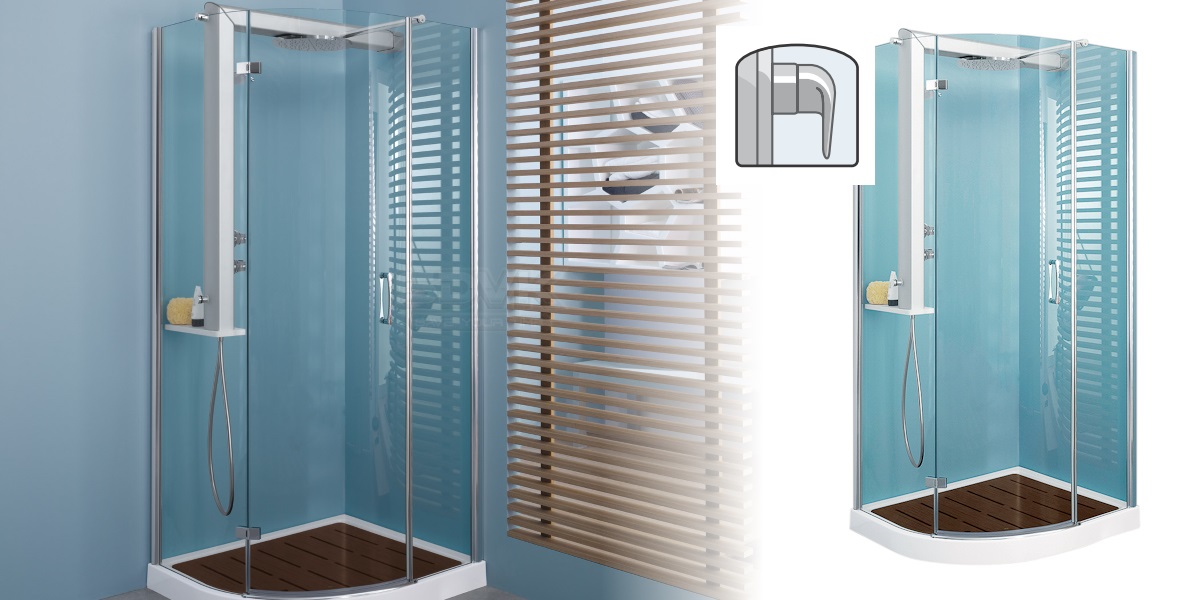 Душевое ограждение с колонной Start Round 9447-10530 Dx Jacuzzi 944710530DX - Вид №2