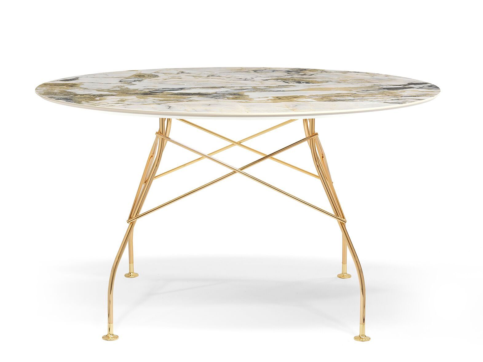 Круглый обеденный стол из керамогранита Kartell GLOSSY ARCH-00051866 - Вид №33