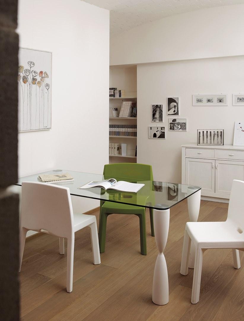 SLIDE Штабелируемый стул из полиэтилена sun-id-1477507 - Вид №6