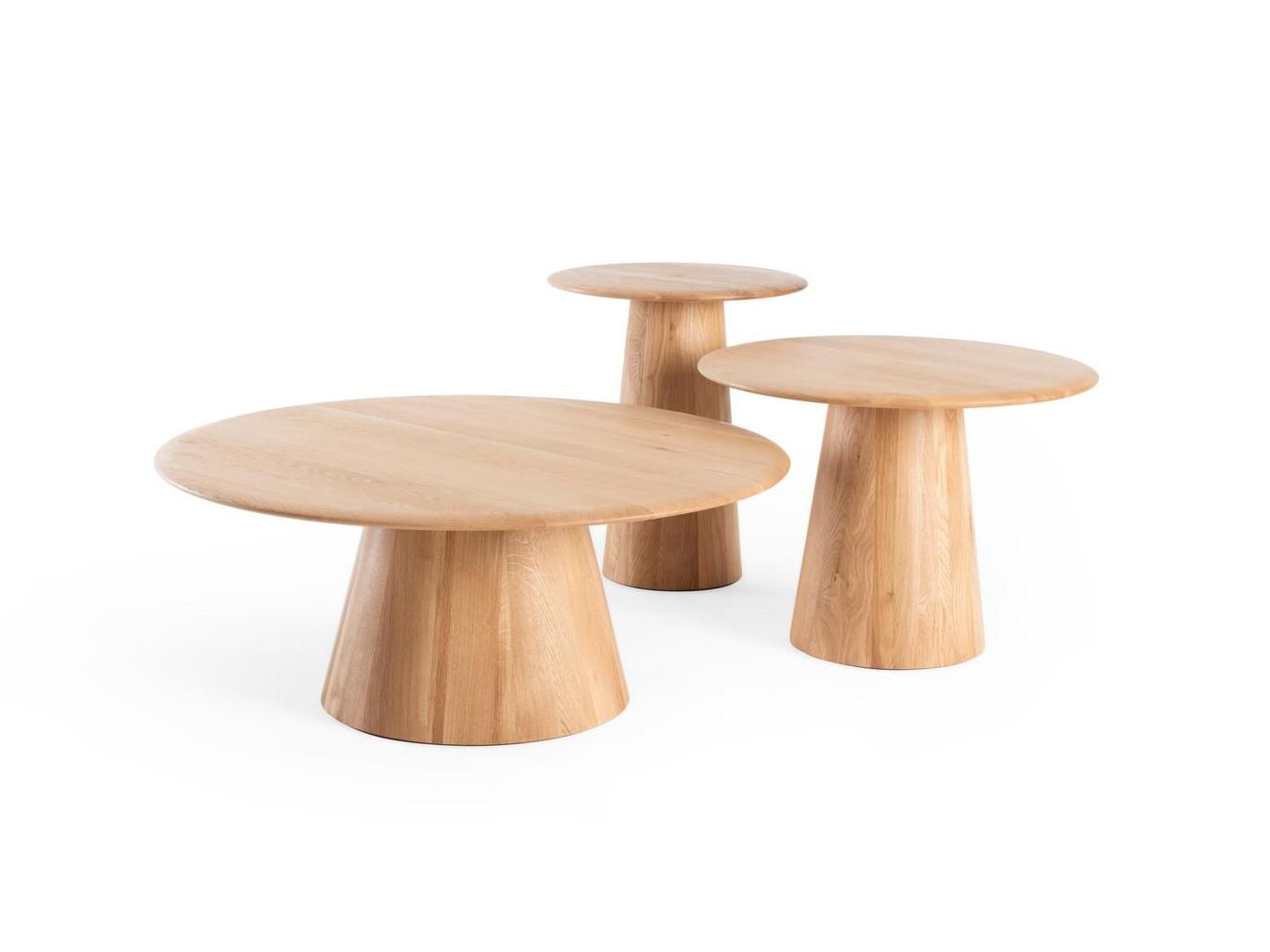 Круглый журнальный столик из дуба Gazzda Гриб ARCH-00027204 - Вид №4