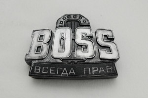 2044 Форма "Босс всегда прав S" силикон HobbyPage