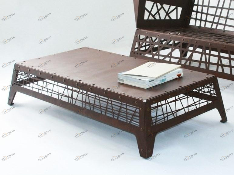 TrackDesign Прямоугольный садовый столик из стали Corten ™ Mikado Tt0701000