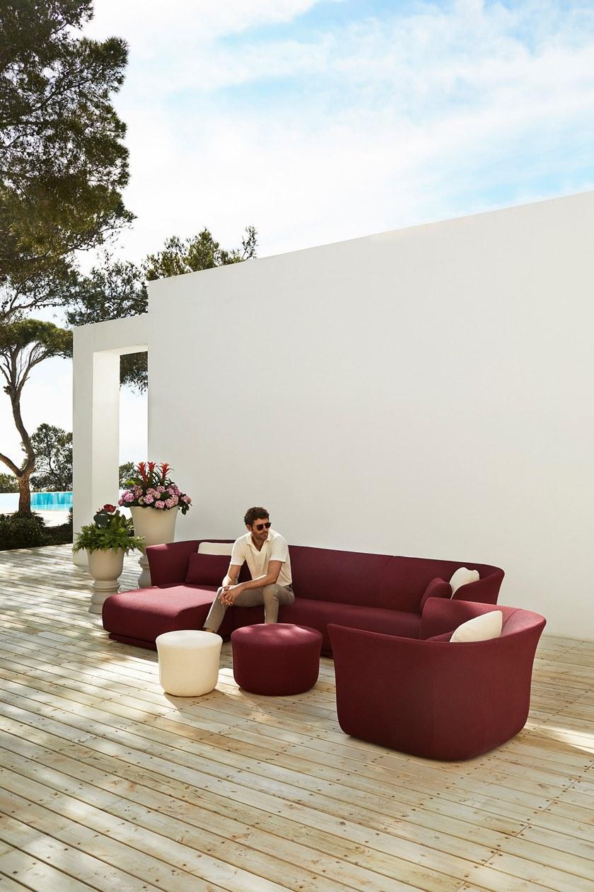 VONDOM Садовый диван из модульной ткани Suave sun-id-1385905 - Вид №5