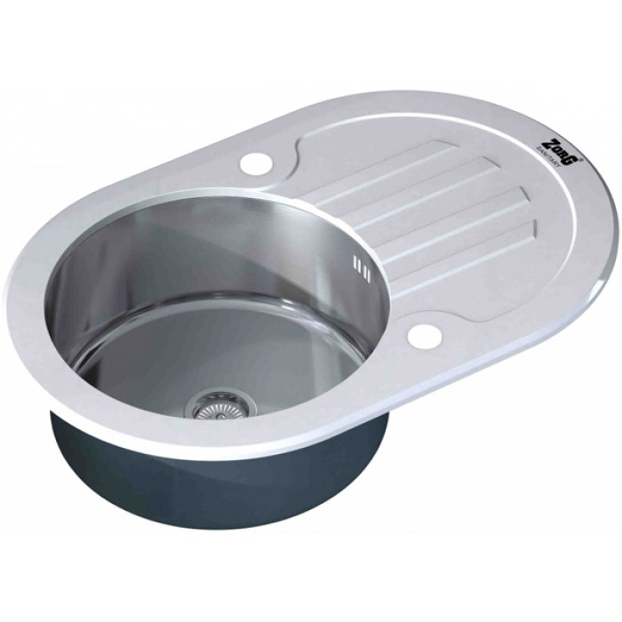 Zorg GL 7851 OV white Мойка кухонная овальная Zorg  - Вид №1