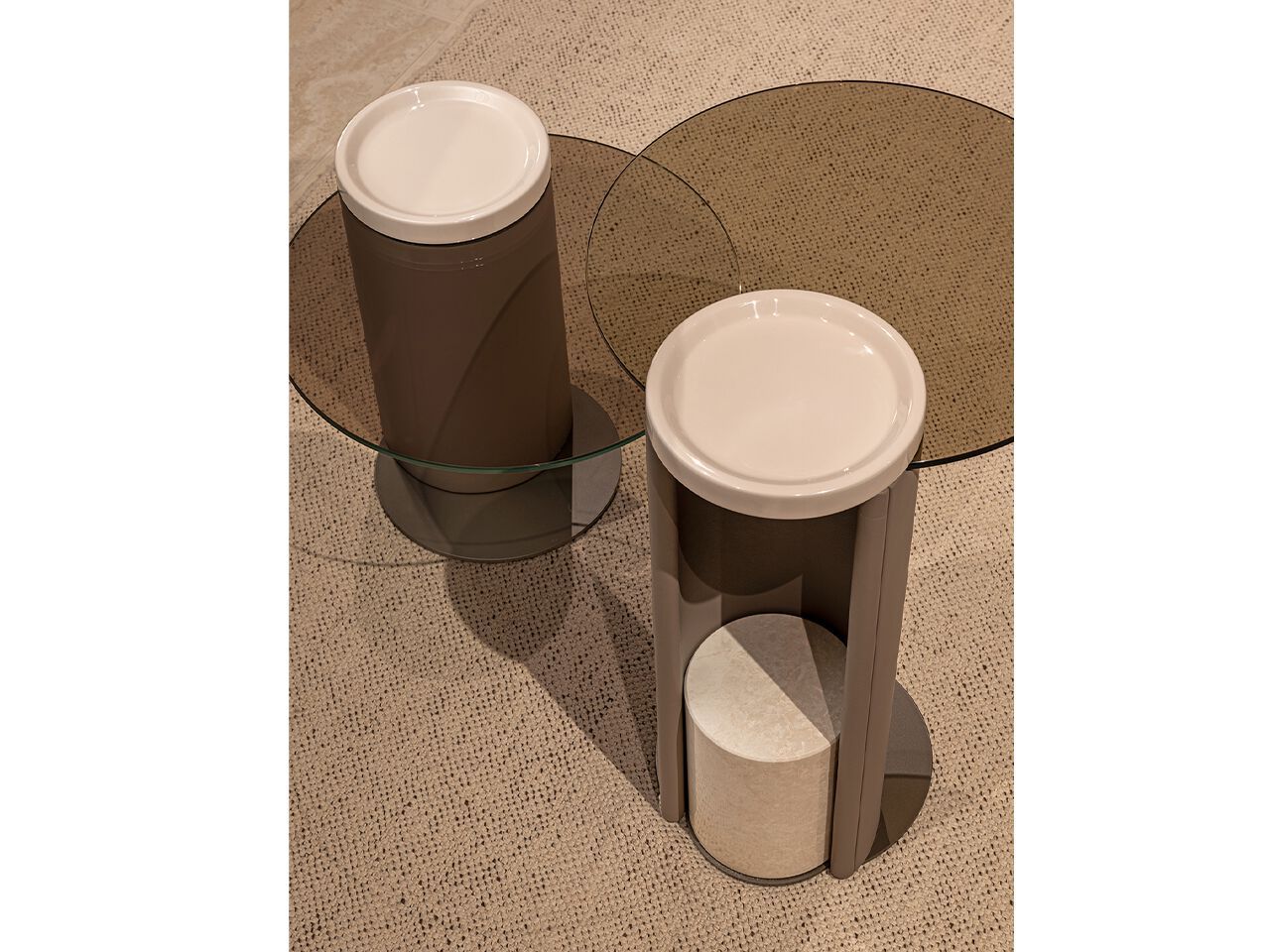 Круглый стеклянный журнальный столик Turri Nook ARCH-00022435 - Вид №2